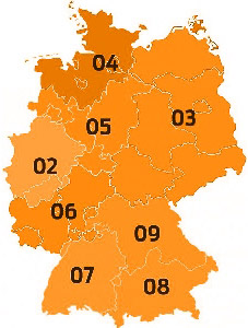 Telephone area codes Germany